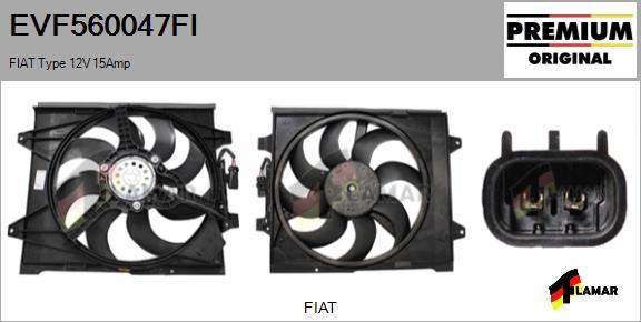 FLAMAR EVF560047FI - Moteur électrique, ventilateur pour radiateurs cwaw.fr