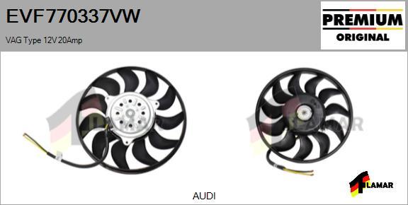 FLAMAR EVF770337VW - Ventilateur, refroidissement du moteur cwaw.fr