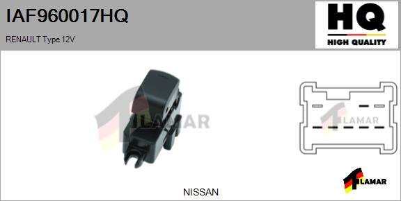 FLAMAR IAF960017HQ - Interrupteur, lève-vitre cwaw.fr