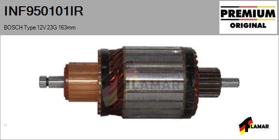 FLAMAR INF950101IR - Induit, démarreur cwaw.fr