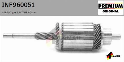 FLAMAR INF960051
 - Induit, démarreur cwaw.fr