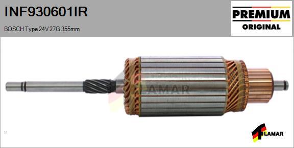 FLAMAR INF930601IR - Induit, démarreur cwaw.fr