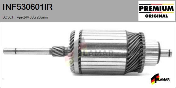 FLAMAR INF530601IR - Induit, démarreur cwaw.fr