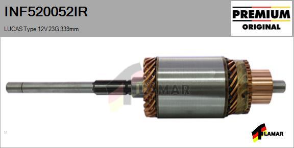 FLAMAR INF520052IR - Induit, démarreur cwaw.fr