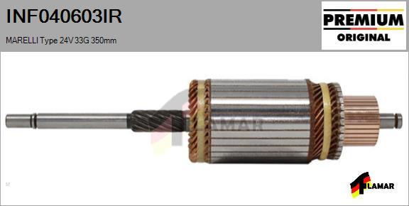 FLAMAR INF040603IR - Induit, démarreur cwaw.fr