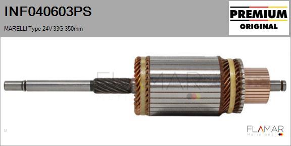 FLAMAR INF040603PS - Induit, démarreur cwaw.fr