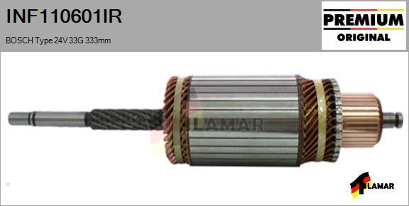 FLAMAR INF110601IR - Induit, démarreur cwaw.fr