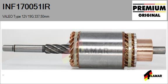 FLAMAR INF170051IR - Induit, démarreur cwaw.fr