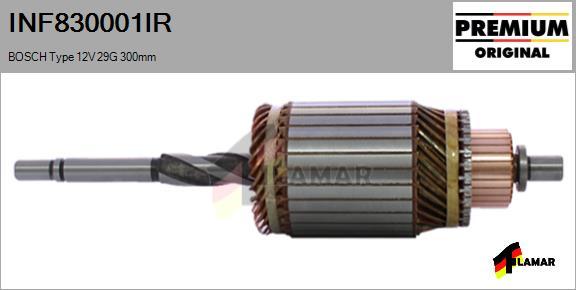 FLAMAR INF830001IR - Induit, démarreur cwaw.fr