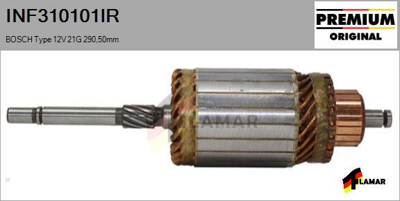 FLAMAR INF310101IR - Induit, démarreur cwaw.fr