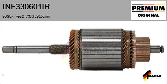 FLAMAR INF330601IR - Induit, démarreur cwaw.fr