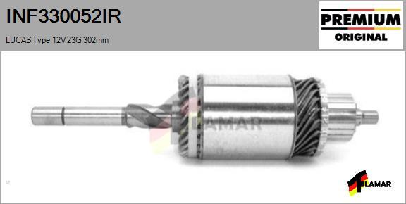 FLAMAR INF330052IR - Induit, démarreur cwaw.fr