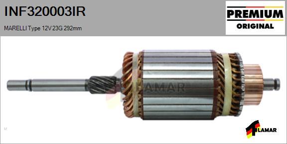 FLAMAR INF320003IR - Induit, démarreur cwaw.fr