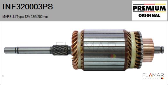 FLAMAR INF320003PS - Induit, démarreur cwaw.fr