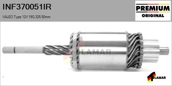 FLAMAR INF370051IR - Induit, démarreur cwaw.fr