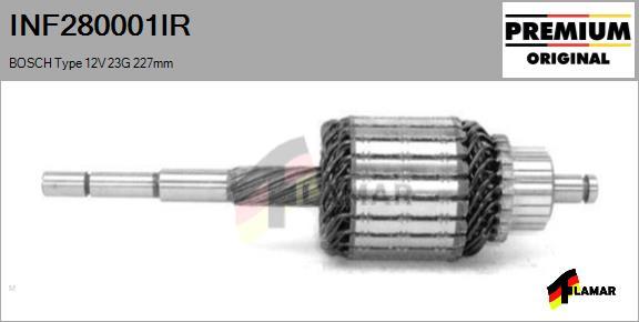 FLAMAR INF280001IR - Induit, démarreur cwaw.fr