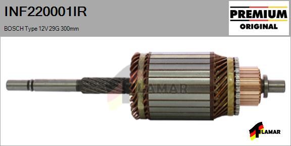 FLAMAR INF220001IR - Induit, démarreur cwaw.fr