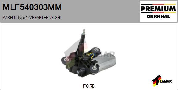 FLAMAR MLF540303MM - Moteur d'essuie-glace cwaw.fr