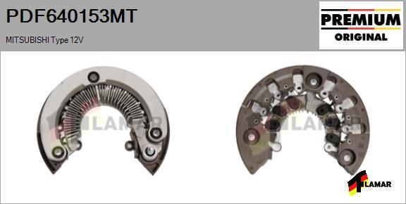 FLAMAR PDF640153MT - Pont de diodes, alternateur cwaw.fr