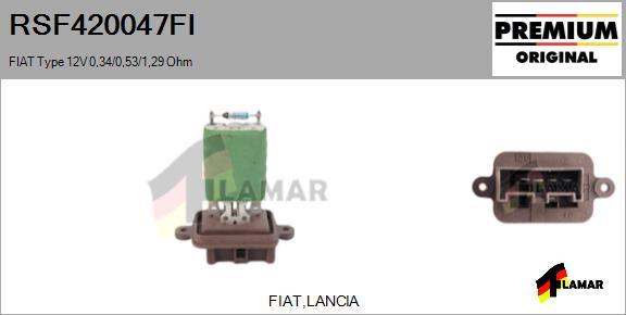 FLAMAR RSF420047FI - Résistance, pulseur d'air habitacle cwaw.fr