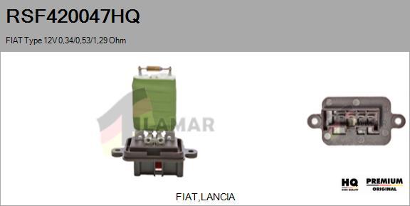 FLAMAR RSF420047HQ - Résistance, pulseur d'air habitacle cwaw.fr