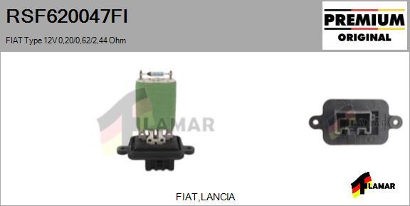 FLAMAR RSF620047FI - Résistance, pulseur d'air habitacle cwaw.fr