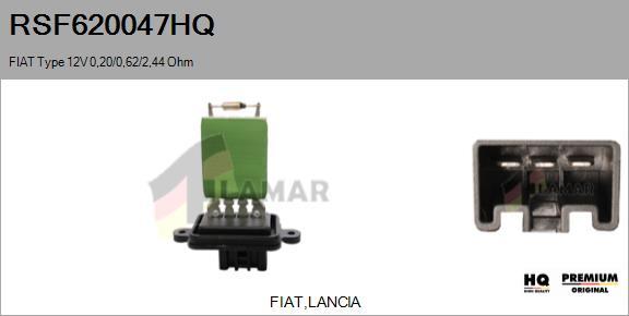 FLAMAR RSF620047HQ - Résistance, pulseur d'air habitacle cwaw.fr