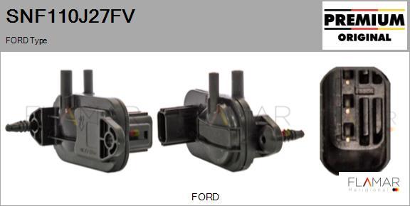 FLAMAR SNF110J27FV - Capteur, pression des gaz échappement cwaw.fr