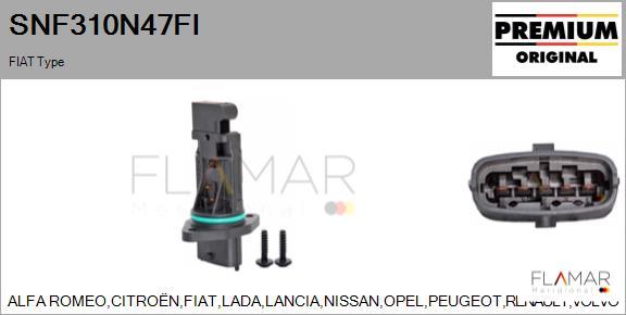 FLAMAR SNF310N47FI - Débitmètre de masse d'air cwaw.fr