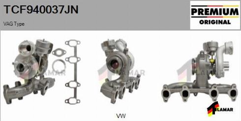 FLAMAR TCF940037JN - Turbocompresseur, suralimentation cwaw.fr