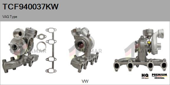 FLAMAR TCF940037KW - Turbocompresseur, suralimentation cwaw.fr