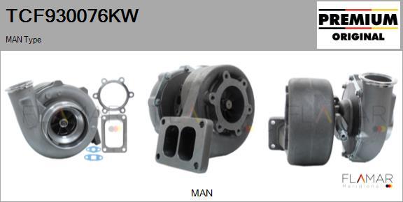 FLAMAR TCF930076KW - Turbocompresseur, suralimentation cwaw.fr