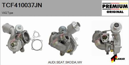 FLAMAR TCF410037JN - Turbocompresseur, suralimentation cwaw.fr