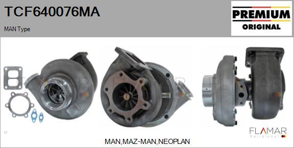 FLAMAR TCF640076MA - Turbocompresseur, suralimentation cwaw.fr