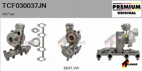 FLAMAR TCF030037JN - Turbocompresseur, suralimentation cwaw.fr