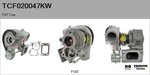 FLAMAR TCF020047KW - Turbocompresseur, suralimentation cwaw.fr