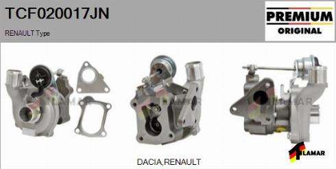 FLAMAR TCF020017JN - Turbocompresseur, suralimentation cwaw.fr