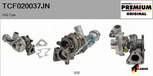 FLAMAR TCF020037JN - Turbocompresseur, suralimentation cwaw.fr