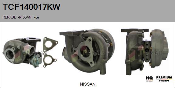 FLAMAR TCF140017KW - Turbocompresseur, suralimentation cwaw.fr