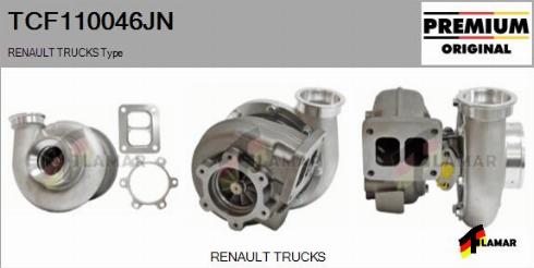 FLAMAR TCF110046JN - Turbocompresseur, suralimentation cwaw.fr