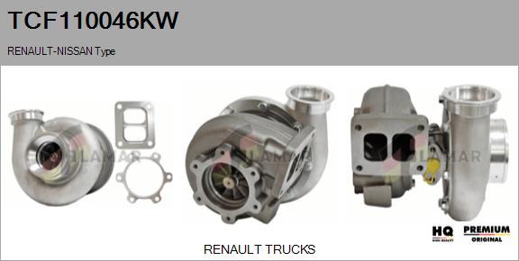 FLAMAR TCF110046KW - Turbocompresseur, suralimentation cwaw.fr