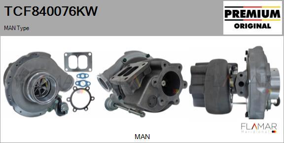 FLAMAR TCF840076KW - Turbocompresseur, suralimentation cwaw.fr