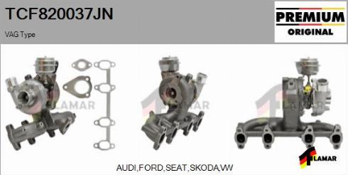 FLAMAR TCF820037JN - Turbocompresseur, suralimentation cwaw.fr