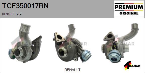 FLAMAR TCF350017RN - Turbocompresseur, suralimentation cwaw.fr