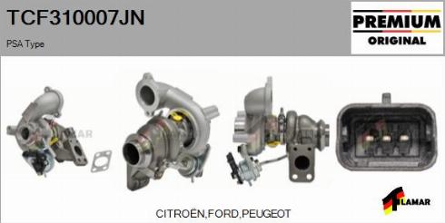 FLAMAR TCF310007JN - Turbocompresseur, suralimentation cwaw.fr