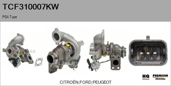 FLAMAR TCF310007KW - Turbocompresseur, suralimentation cwaw.fr