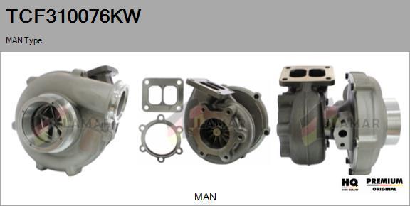 FLAMAR TCF310076KW - Turbocompresseur, suralimentation cwaw.fr