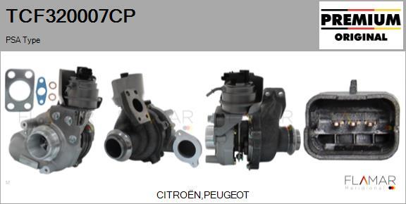 FLAMAR TCF320007CP - Turbocompresseur, suralimentation cwaw.fr