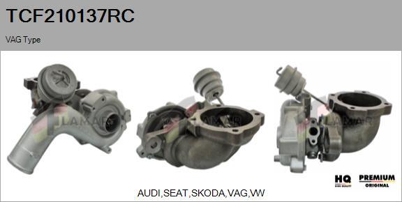 FLAMAR TCF210137RC - Turbocompresseur, suralimentation cwaw.fr