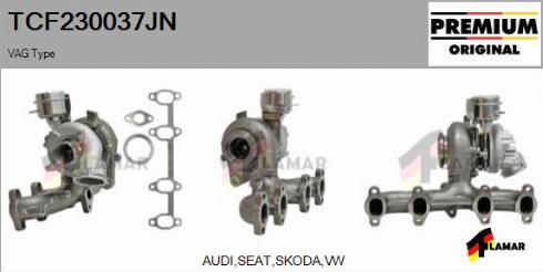 FLAMAR TCF230037JN - Turbocompresseur, suralimentation cwaw.fr